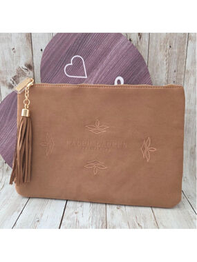 Ralph Lauren Brown Fragrances Pouch Bag, Evening bag NWOT
